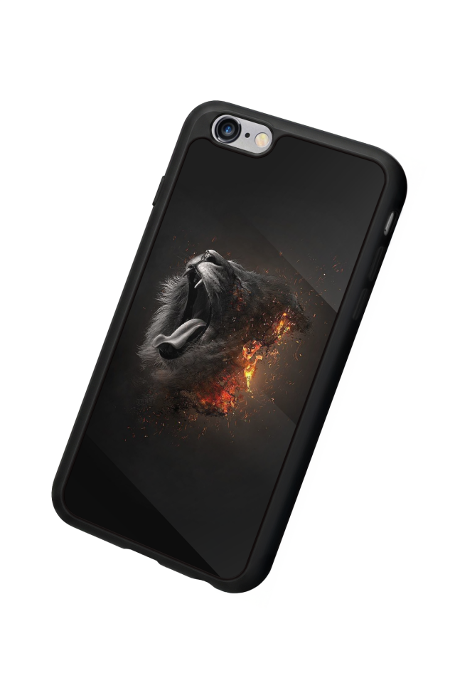 iPhone 6 Plus Uyumlu Aslan Tasarımlı Glossy Premium Kılıf
