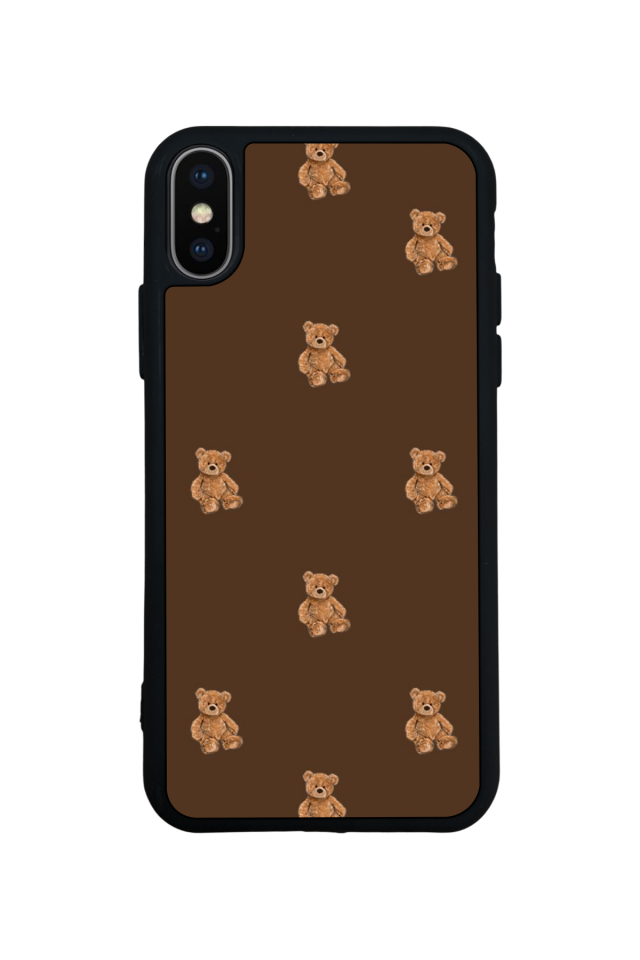 iPhone XS Max Uyumlu Ayı Tasarımlı Glossy Premium Kılıf