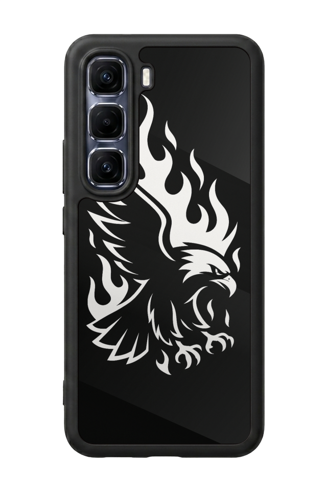 Infinix Hot 60 Pro Plus Uyumlu Besiktas Tasarımlı Glossy Premium Kılıf