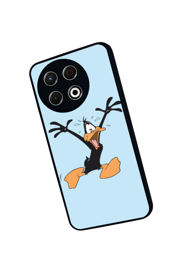 Tecno Spark 30 Pro Uyumlu Daffy duck Tasarımlı Glossy Premium Kılıf