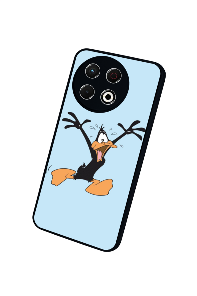 Tecno Spark 30 Pro Uyumlu Daffy duck Tasarımlı Glossy Premium Kılıf