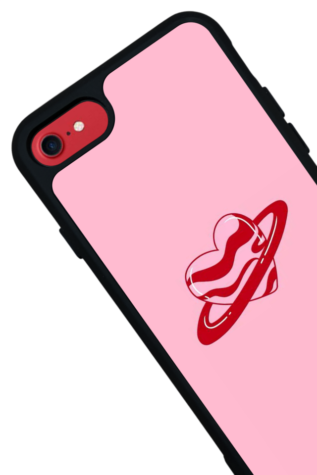 iPhone 8 Uyumlu Kalp Love Tasarımlı Glossy Premium Kılıf