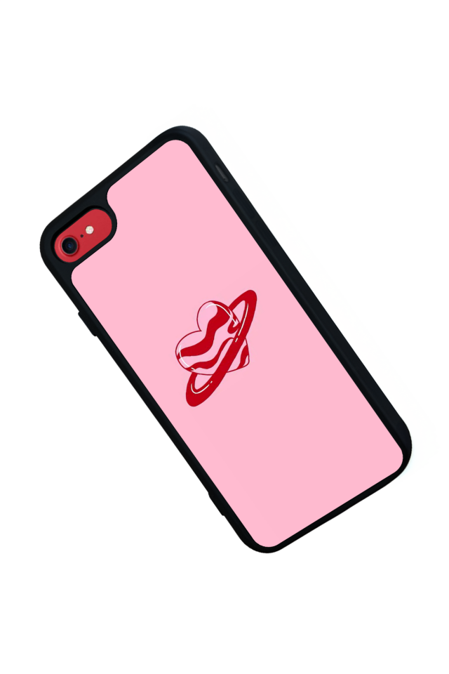 iPhone 8 Uyumlu Kalp Love Tasarımlı Glossy Premium Kılıf