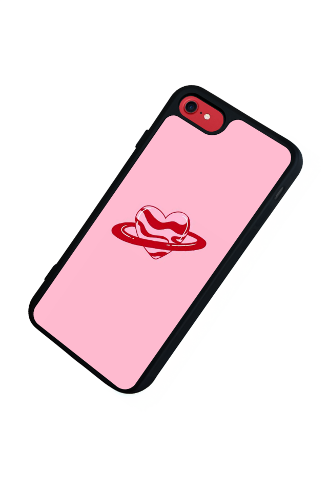 iPhone 8 Uyumlu Kalp Love Tasarımlı Glossy Premium Kılıf