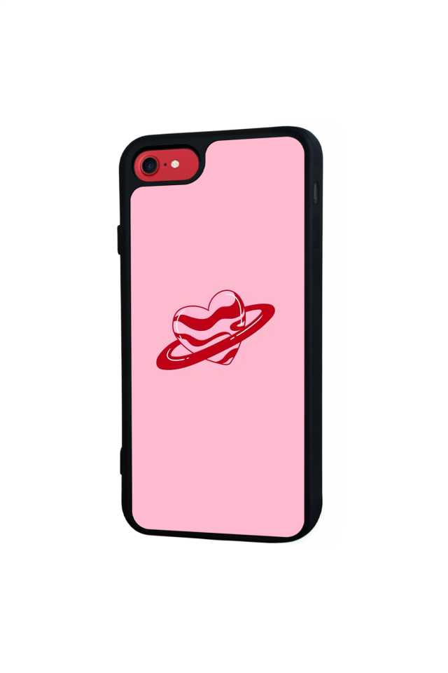 iPhone 8 Uyumlu Kalp Love Tasarımlı Glossy Premium Kılıf