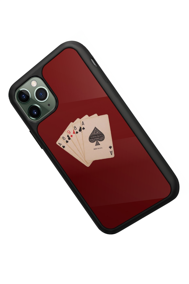 iPhone 11 Pro Max Uyumlu Kart Tasarımlı Glossy Premium Kılıf