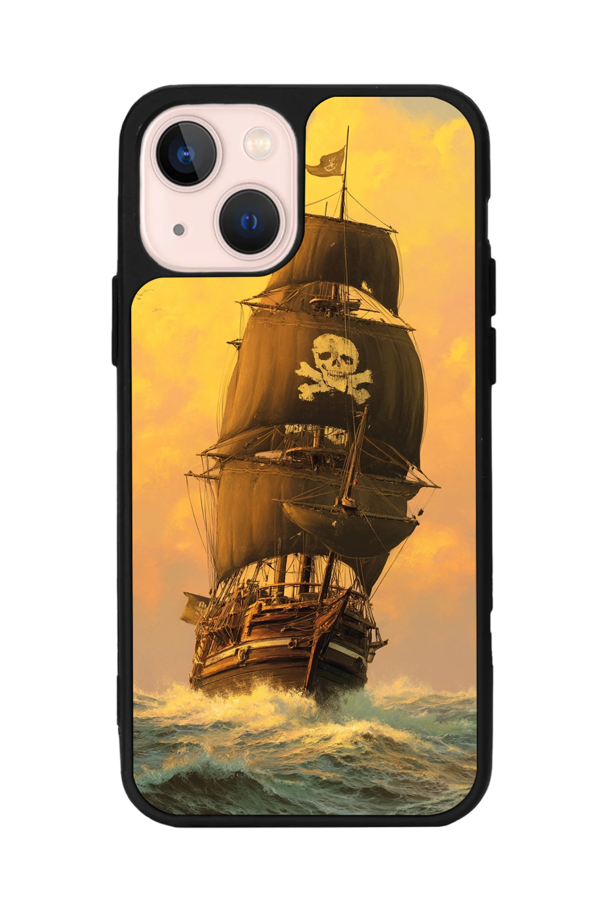 iPhone 13/14 Uyumlu Korsan Tasarımlı Glossy Premium Kılıf