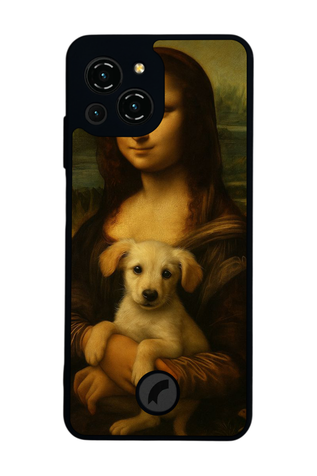 Reeder S23 Pro Max Uyumlu Monalisa Tasarımlı Glossy Premium Kılıf