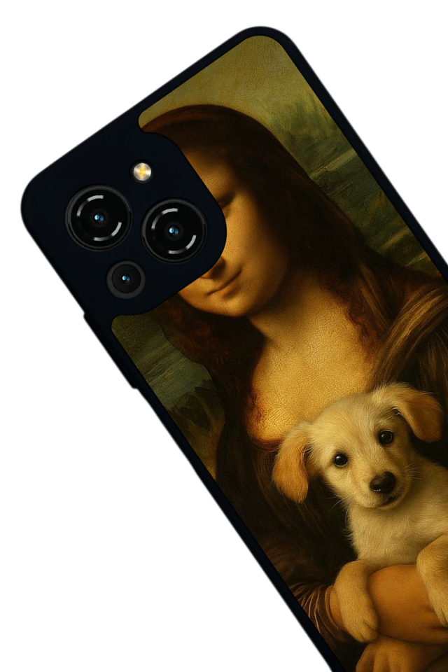 Reeder S23 Pro Max Uyumlu Monalisa Tasarımlı Glossy Premium Kılıf