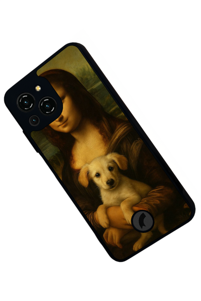 Reeder S23 Pro Max Uyumlu Monalisa Tasarımlı Glossy Premium Kılıf