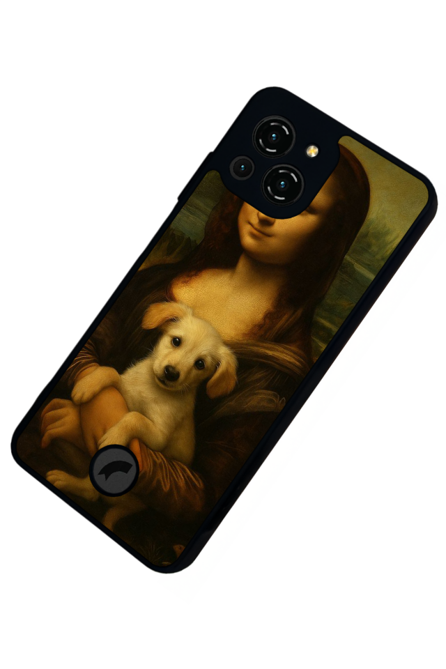 Reeder S23 Pro Max Uyumlu Monalisa Tasarımlı Glossy Premium Kılıf