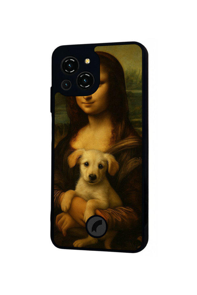 Reeder S23 Pro Max Uyumlu Monalisa Tasarımlı Glossy Premium Kılıf