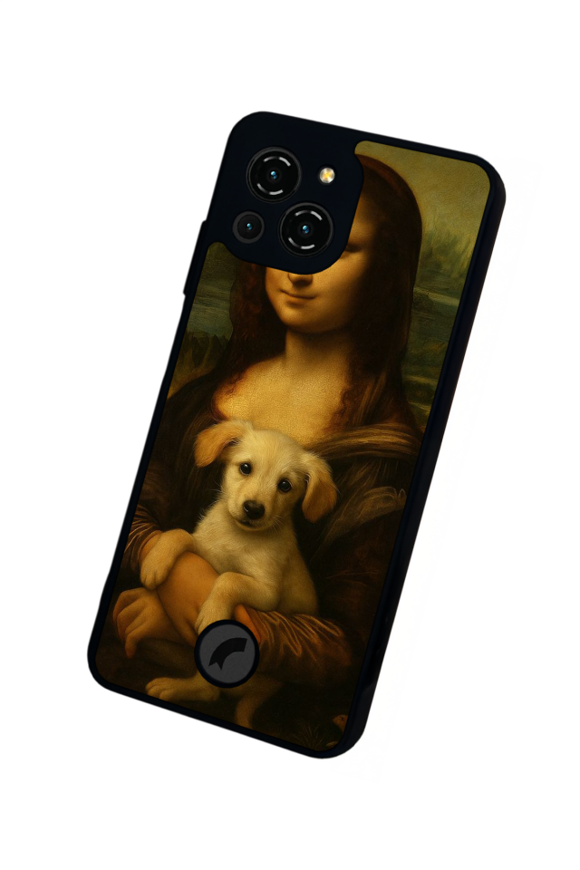 Reeder S23 Pro Max Uyumlu Monalisa Tasarımlı Glossy Premium Kılıf