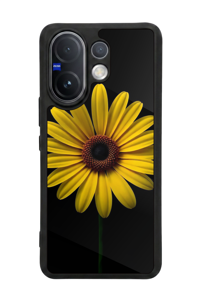 Vivo V60 Uyumlu Papatya Tasarımlı Glossy Premium Kılıf