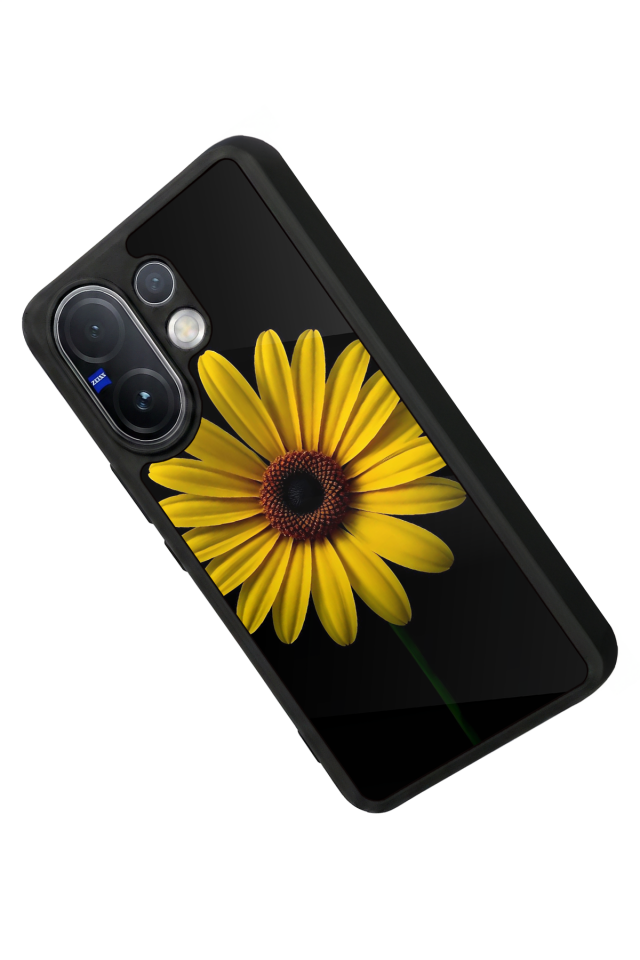 Vivo V60 Uyumlu Papatya Tasarımlı Glossy Premium Kılıf
