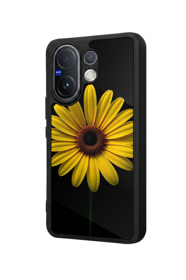 Vivo V60 Uyumlu Papatya Tasarımlı Glossy Premium Kılıf