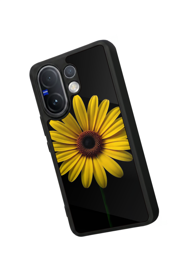 Vivo V60 Uyumlu Papatya Tasarımlı Glossy Premium Kılıf