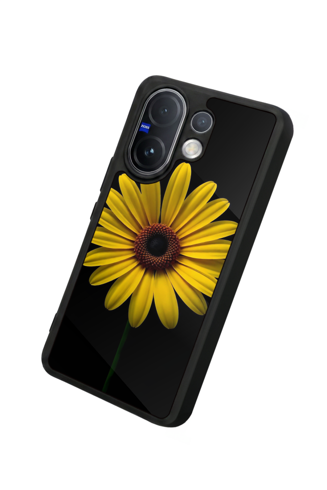 Vivo V60 Uyumlu Papatya Tasarımlı Glossy Premium Kılıf