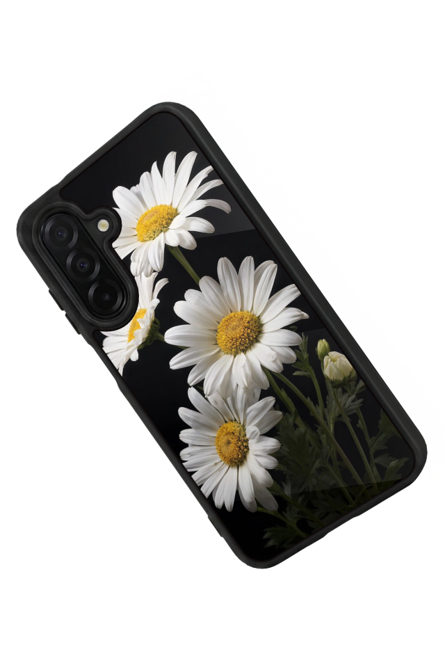 Samsung Galaxy A56 Uyumlu Papatya Tasarımlı Glossy Premium Kılıf
