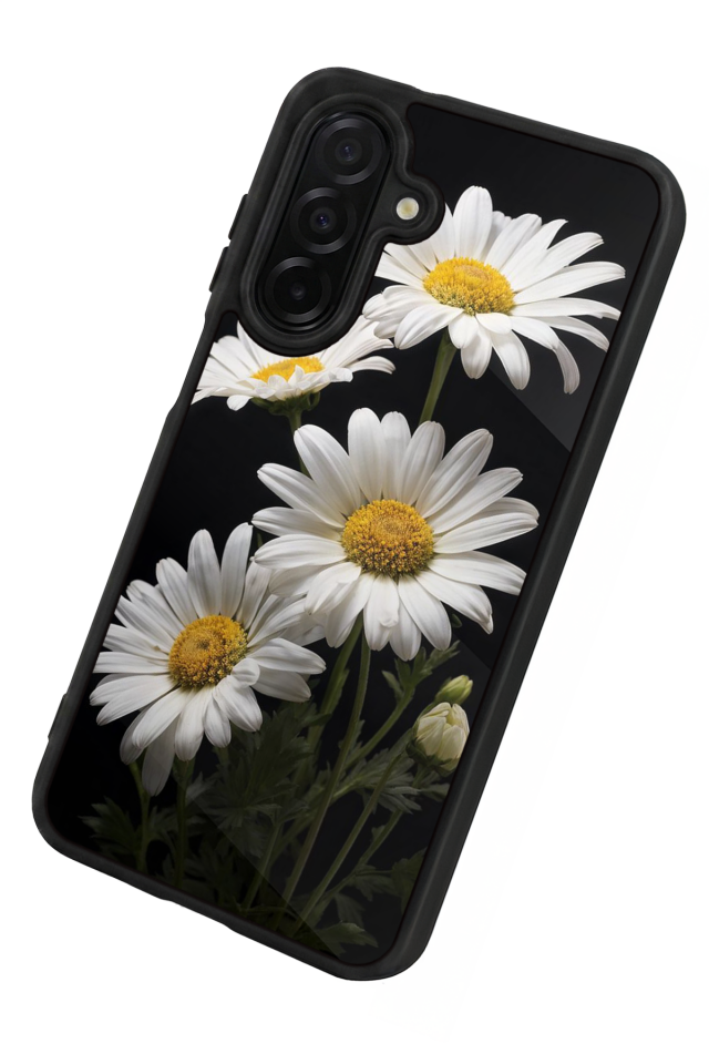 Samsung Galaxy A56 Uyumlu Papatya Tasarımlı Glossy Premium Kılıf