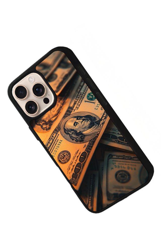 iPhone 14 Pro Max Uyumlu Para Tasarımlı Glossy Premium Kılıf