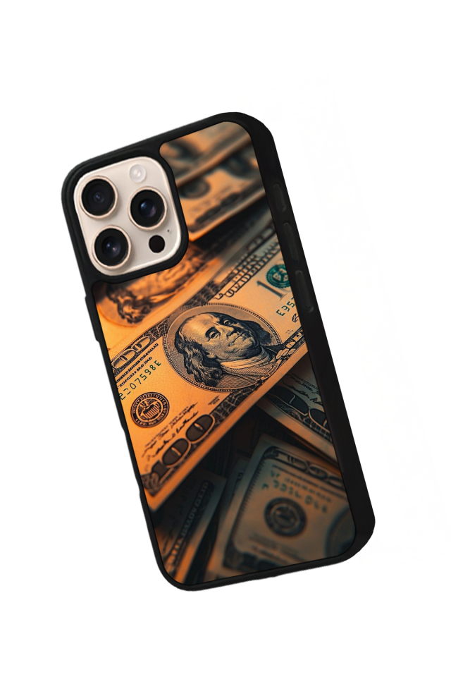 iPhone 14 Pro Max Uyumlu Para Tasarımlı Glossy Premium Kılıf