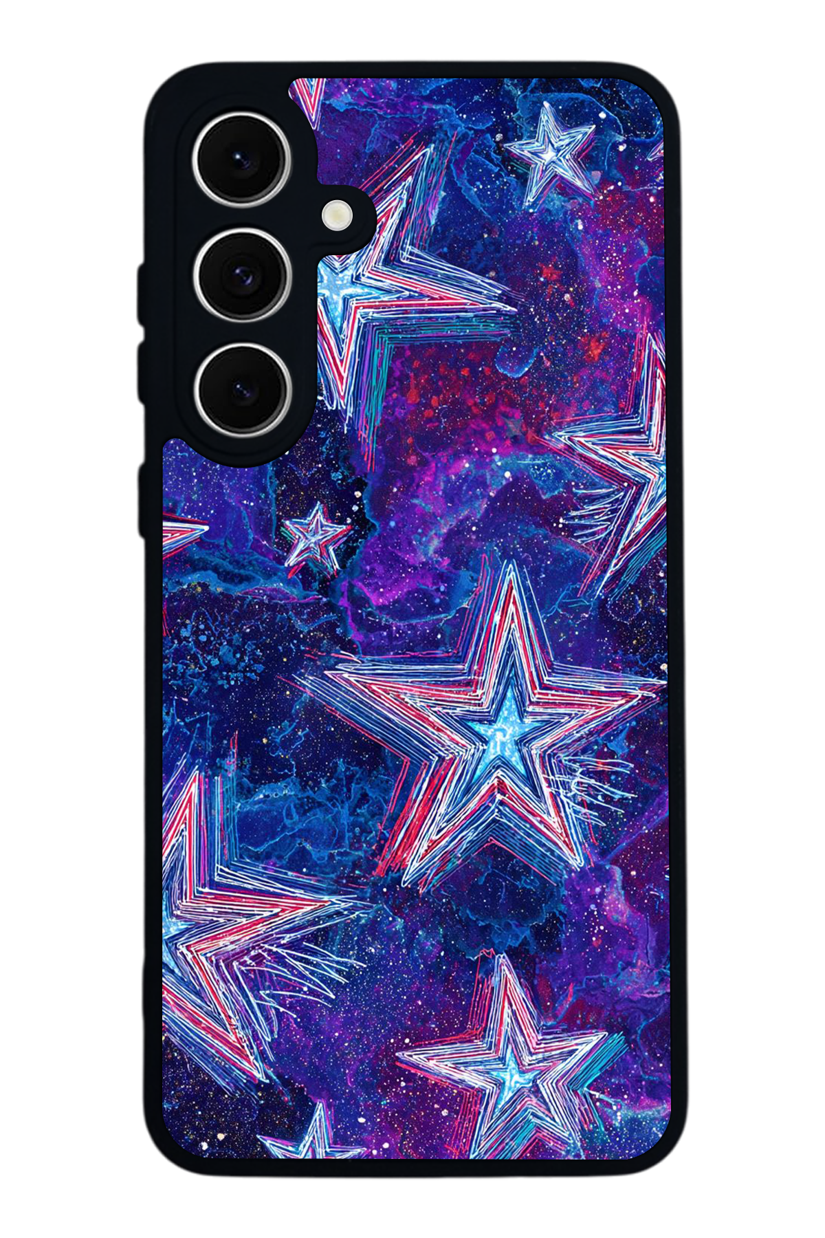 Samsung Galaxy A16 Uyumlu Retro Yildizlar Tasarımlı Glossy Premium Kılıf