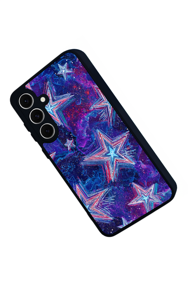 Samsung Galaxy A16 Uyumlu Retro Yildizlar Tasarımlı Glossy Premium Kılıf