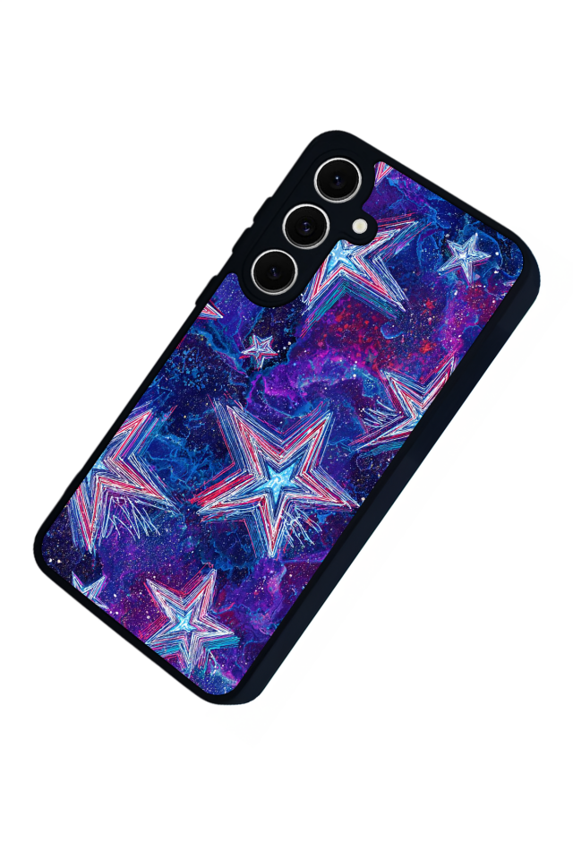 Samsung Galaxy A16 Uyumlu Retro Yildizlar Tasarımlı Glossy Premium Kılıf