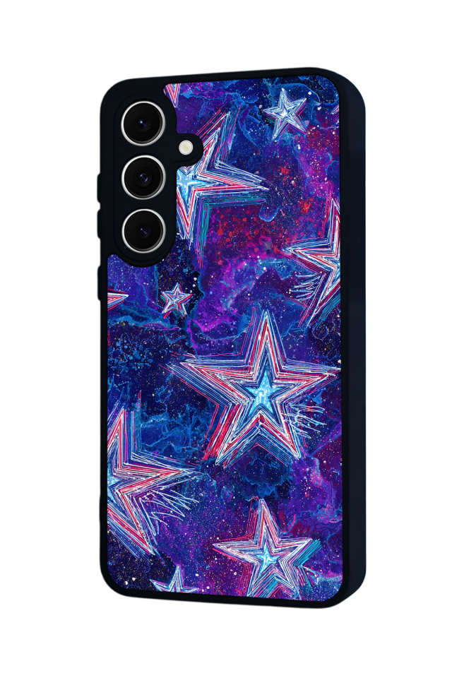 Samsung Galaxy A16 Uyumlu Retro Yildizlar Tasarımlı Glossy Premium Kılıf