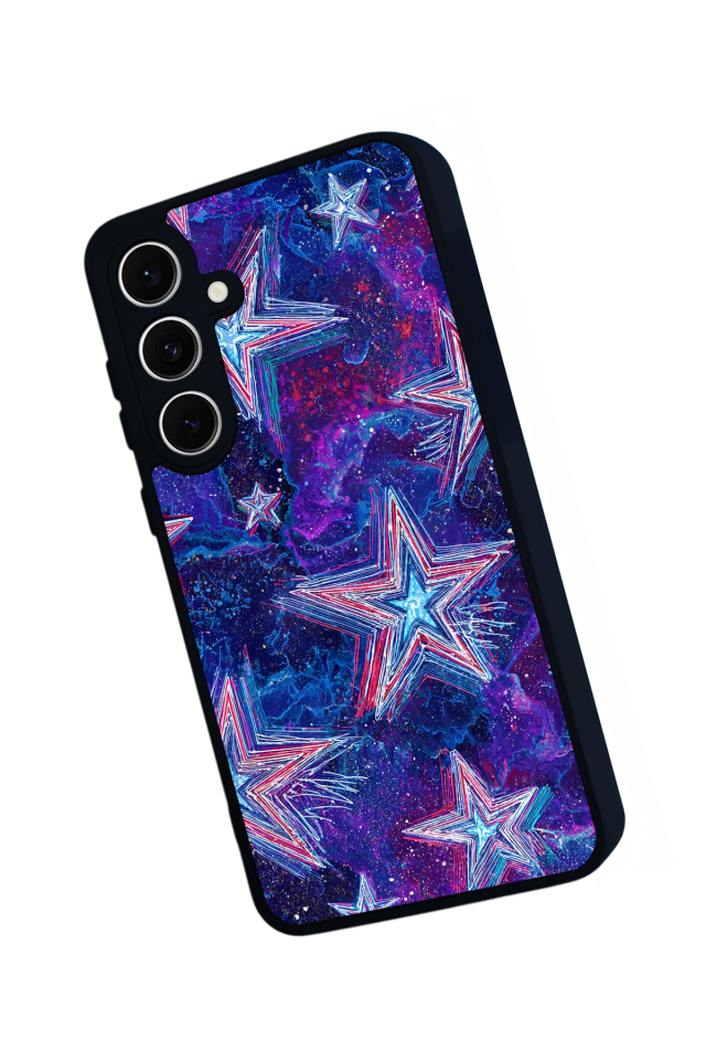 Samsung Galaxy A16 Uyumlu Retro Yildizlar Tasarımlı Glossy Premium Kılıf