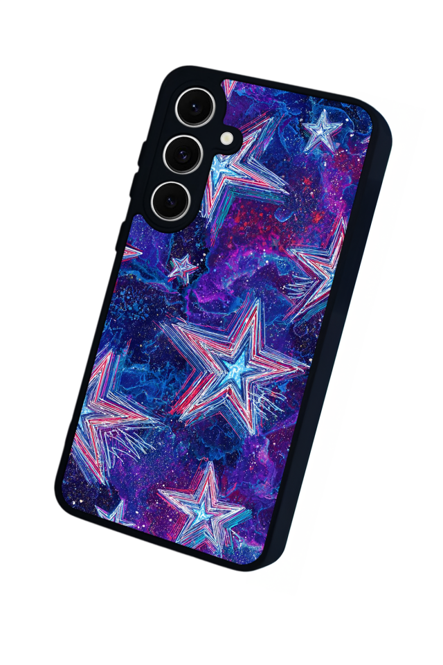 Samsung Galaxy A16 Uyumlu Retro Yildizlar Tasarımlı Glossy Premium Kılıf