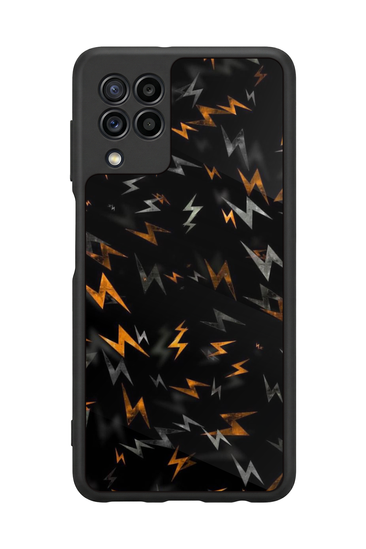 Samsung Galaxy M32 Uyumlu Simsek Tasarımlı Glossy Premium Kılıf