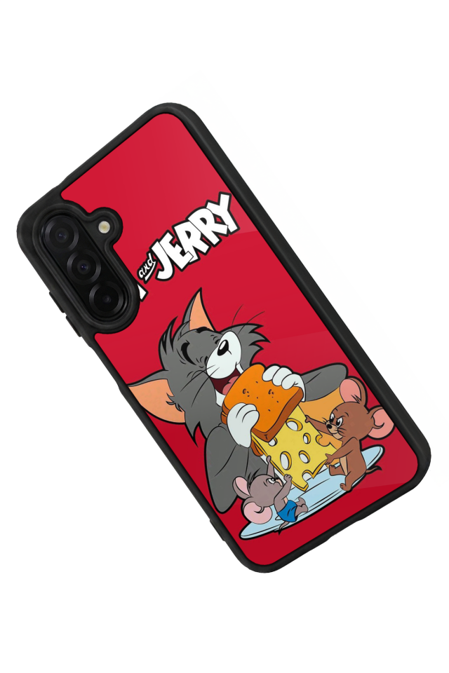 Samsung Galaxy A26 Uyumlu Tom And Jerry Tasarımlı Glossy Premium Kılıf