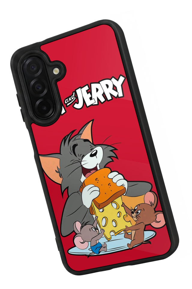Samsung Galaxy A26 Uyumlu Tom And Jerry Tasarımlı Glossy Premium Kılıf