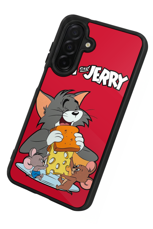 Samsung Galaxy A26 Uyumlu Tom And Jerry Tasarımlı Glossy Premium Kılıf