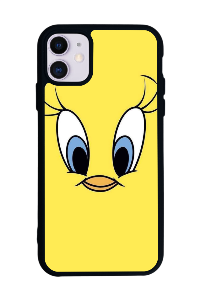 iPhone 11 Uyumlu Tweety Tasarımlı Glossy Premium Kılıf