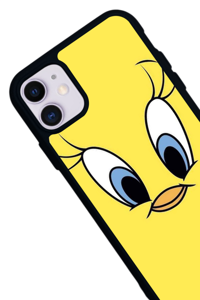 iPhone 11 Uyumlu Tweety Tasarımlı Glossy Premium Kılıf