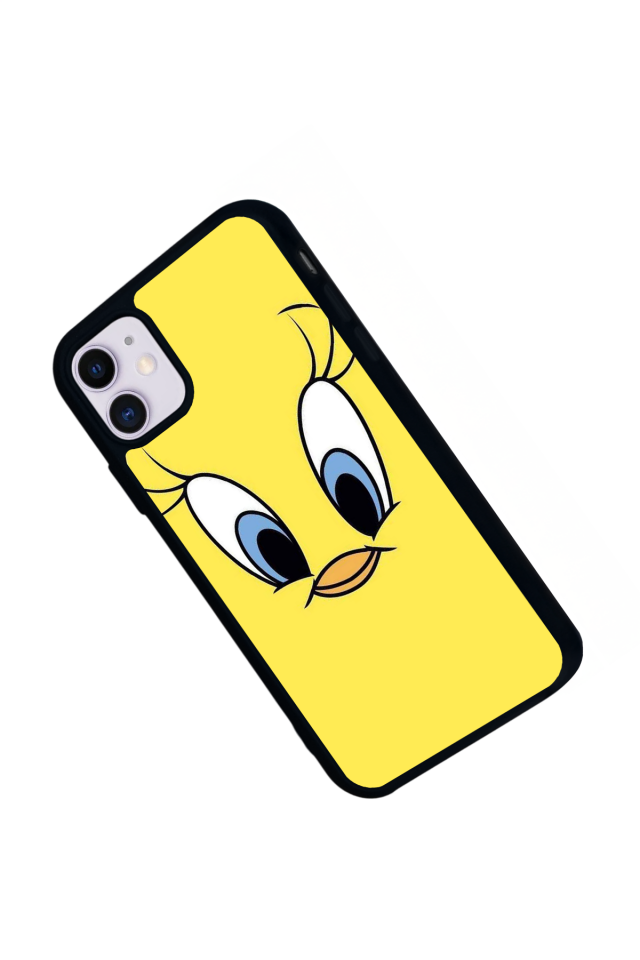 iPhone 11 Uyumlu Tweety Tasarımlı Glossy Premium Kılıf