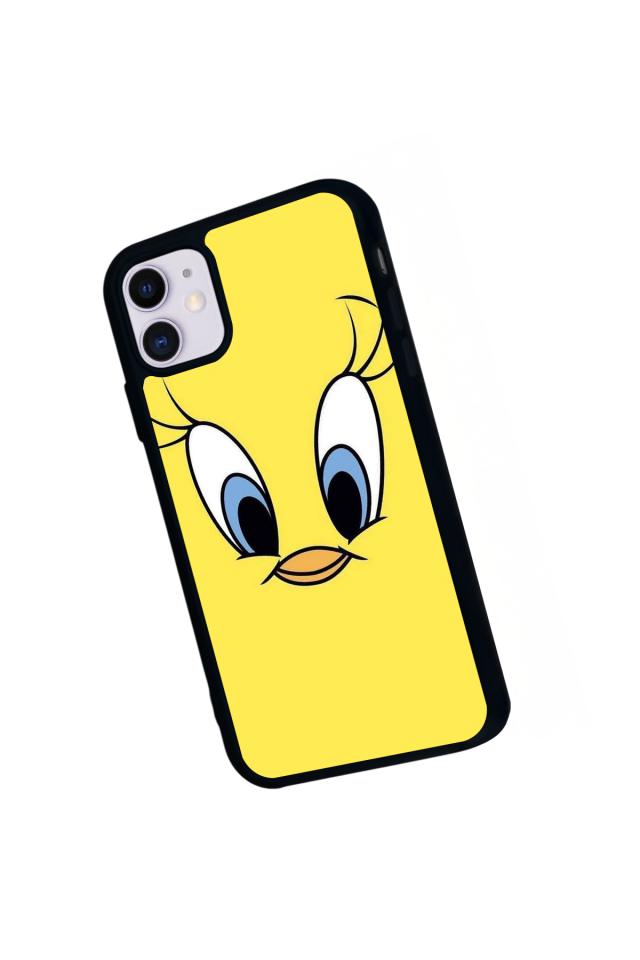 iPhone 11 Uyumlu Tweety Tasarımlı Glossy Premium Kılıf