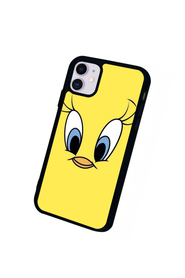 iPhone 11 Uyumlu Tweety Tasarımlı Glossy Premium Kılıf