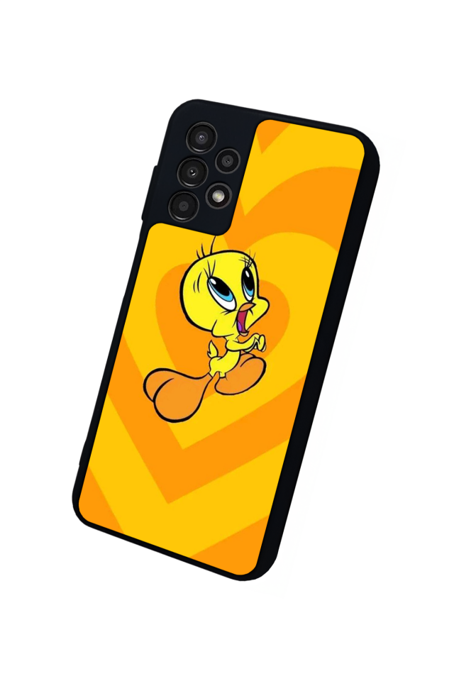 Samsung Galaxy A13 Uyumlu Tweety Tasarımlı Glossy Premium Kılıf