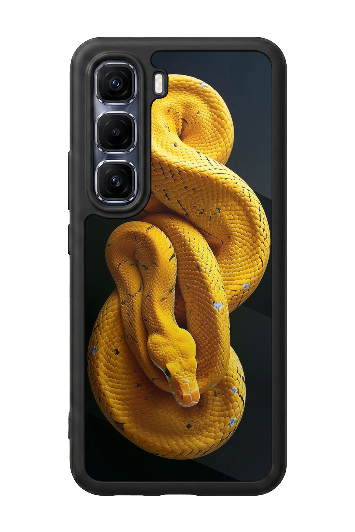 Infinix Hot 60 Pro Plus Uyumlu Yılan Tasarımlı Glossy Premium Kılıf