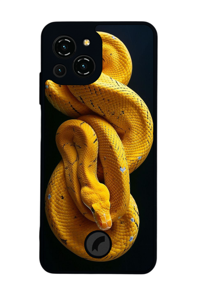 Reeder S23 Pro Max Uyumlu Yılan Tasarımlı Glossy Premium Kılıf