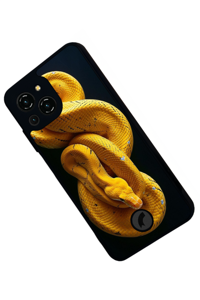 Reeder S23 Pro Max Uyumlu Yılan Tasarımlı Glossy Premium Kılıf