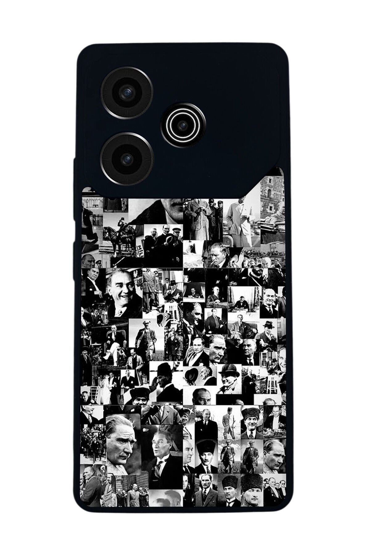 Tecno Pova 6 Uyumlu Mustafa Kemal Ataturk Tasarımlı Glossy Premium Kılıf