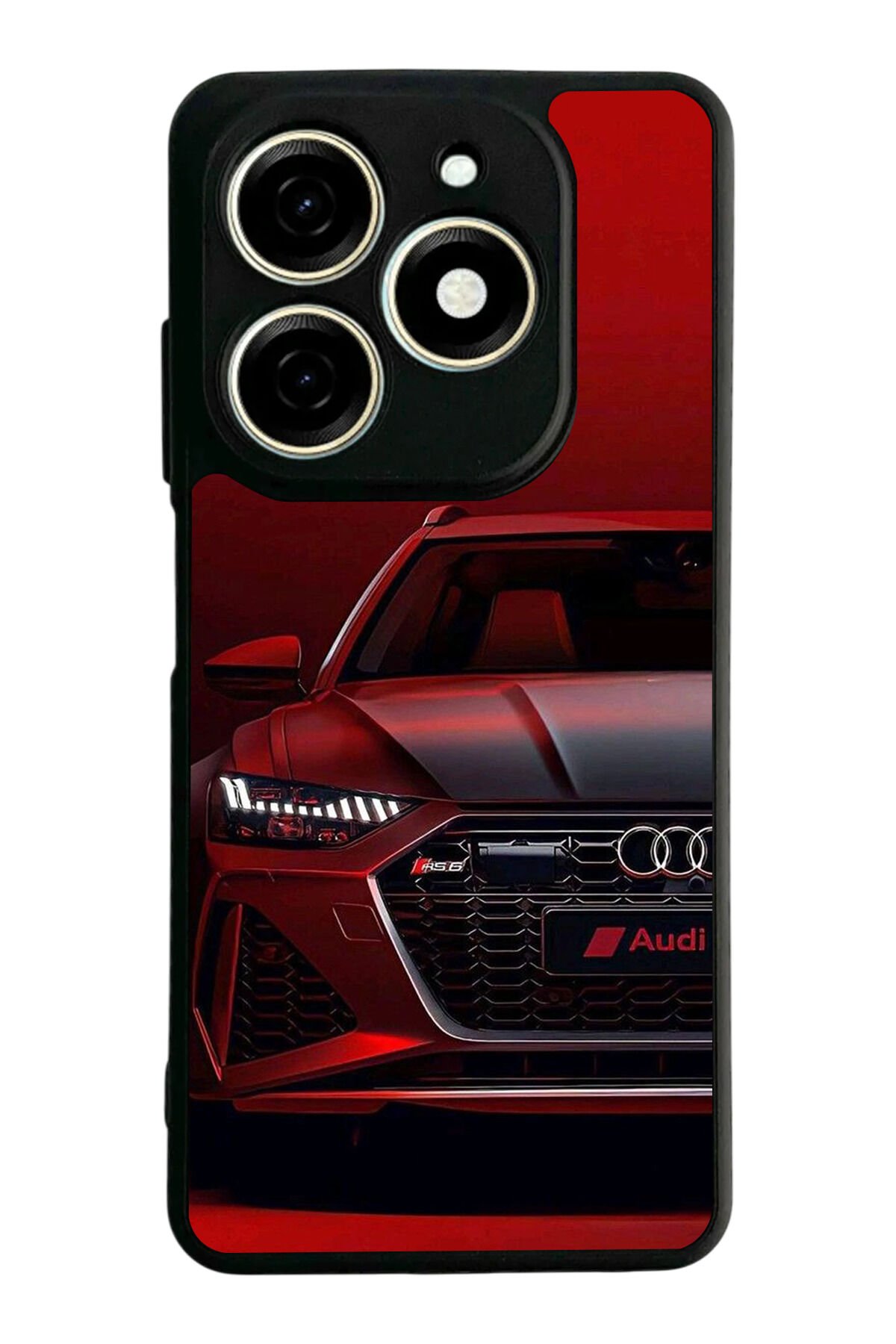 Infınıx Smart 8 Pro Uyumlu Audi Tasarımlı Glossy Premium Kılıf