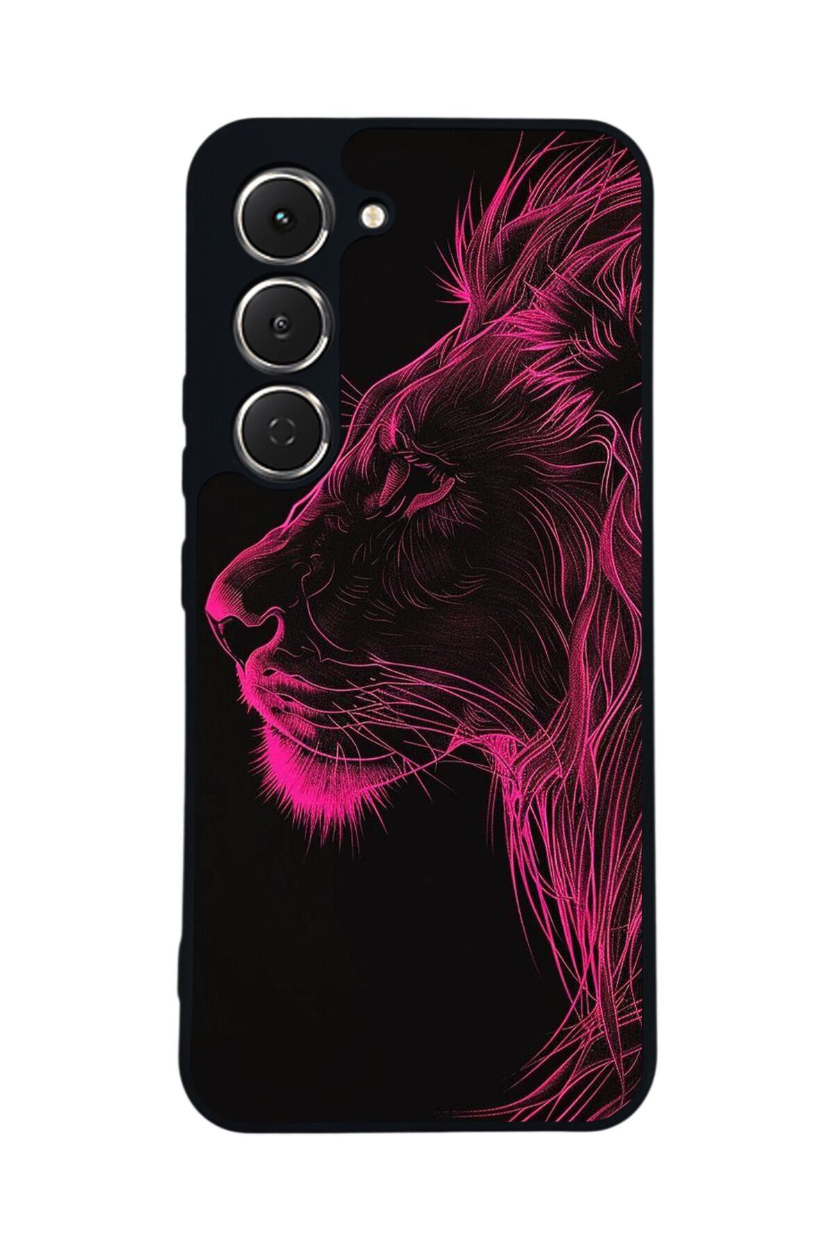 Tecno Spark 40 Pro Uyumlu Aslan Tasarımlı Glossy Premium Kılıf