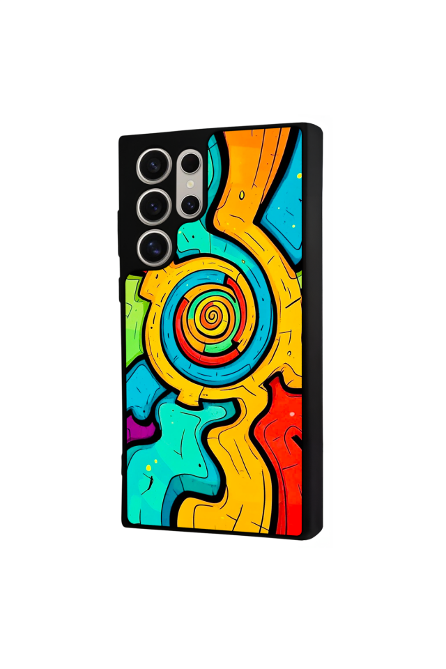 Samsung Galaxy S24 Ultra Uyumlu Abstract Tasarımlı Glossy Premium Kılıf