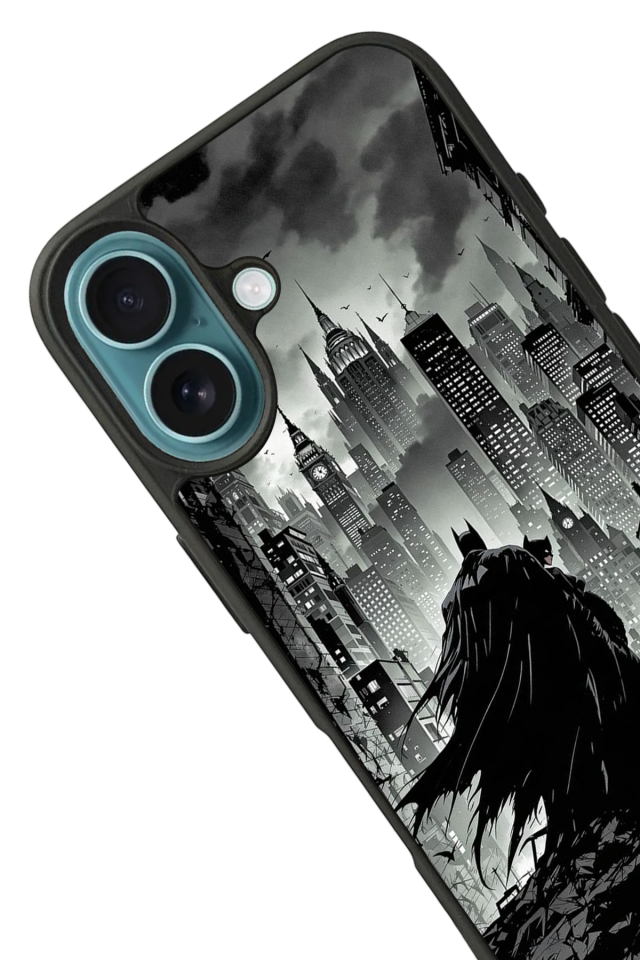 iPhone 16 Plus Uyumlu Batman Tasarımlı Glossy Premium Kılıf